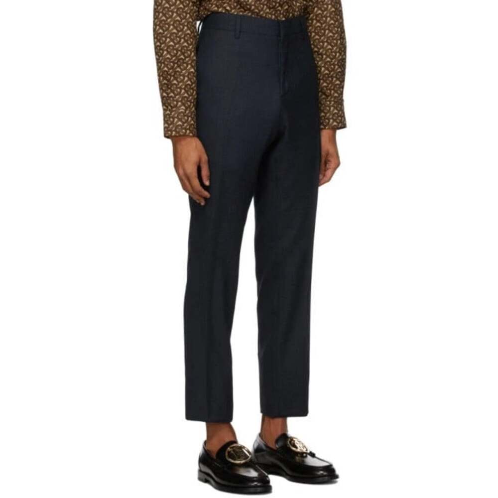Burberry London Slim Fit Suit Trousers US 28 EU 44R Mens Navy $1050